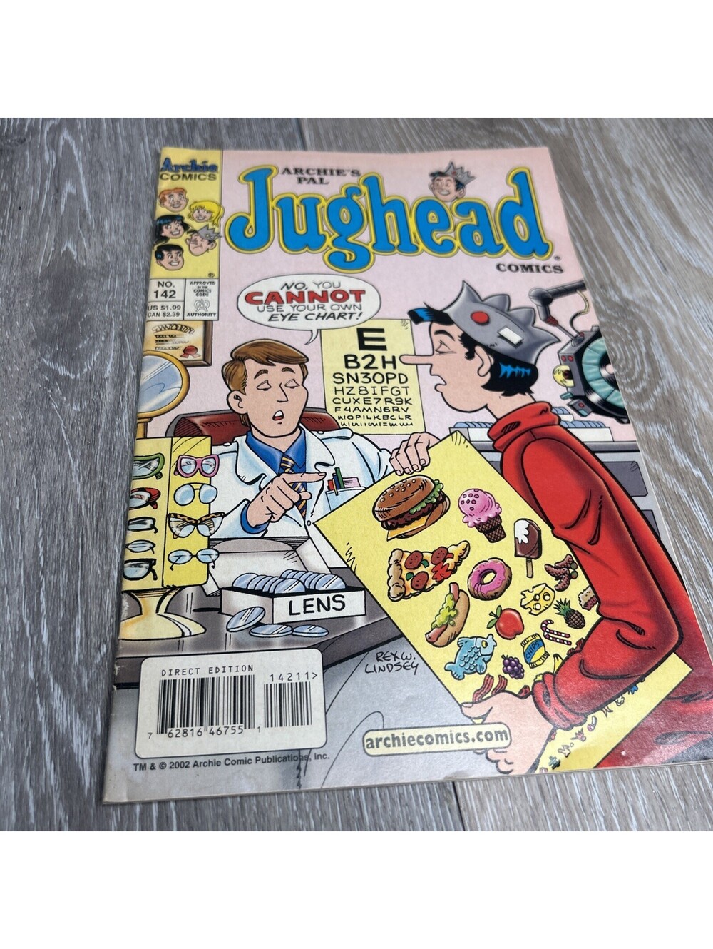 Archie's Pal Jughead 142 1961 Silver Age Teen Comic Book GLUE SNIFFER COVER